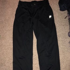black athletic pants